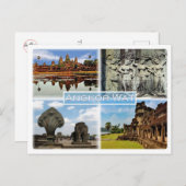 ANGKOR WAT - Cambodja - Awatdevatasuppeleve - Naga Briefkaart (Voorkant / Achterkant)