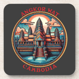 Angkor Wat, Cambodja Bier Onderzetter