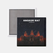 Angkor Wat Cambodja bij nacht Magneet (Voorkant / Achterkant)