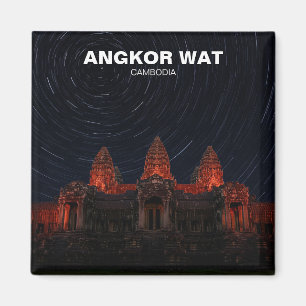 Angkor Wat Cambodja bij nacht Magneet