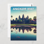 Angkor Wat Cambodja bij zonsopgang Briefkaart (Voorkant / Achterkant)