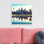 Angkor Wat Cambodja bij zonsopgang Canvas Afdruk (Insitu (Woonkamer))