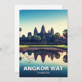 Angkor Wat Cambodja bij zonsopgang Feestdagenkaart (Voorkant / Achterkant)