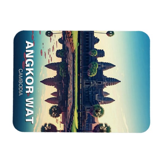 Angkor Wat Cambodja bij zonsopgang Magneet (Horizontaal)