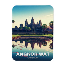 Angkor Wat Cambodja bij zonsopgang Magneet