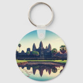 Angkor Wat Cambodja bij zonsopgang Sleutelhanger (Achterkant)