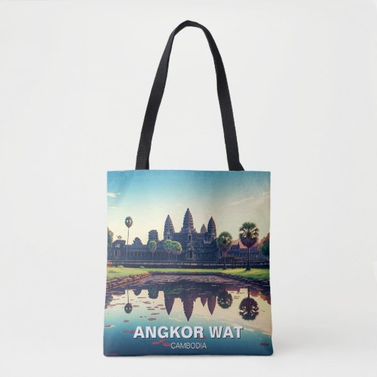 Angkor Wat Cambodja bij zonsopgang Tote Bag (Voorkant)