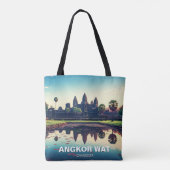Angkor Wat Cambodja bij zonsopgang Tote Bag (Achterkant)