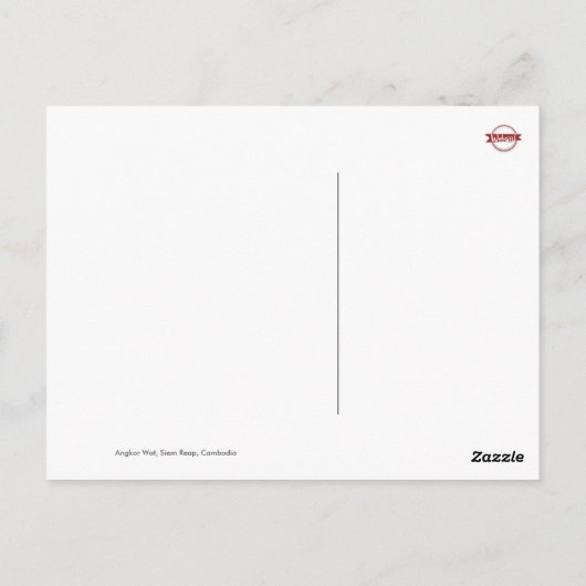 Angkor Wat, Cambodja Briefkaart (Achterkant)