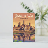 Angkor Wat Cambodja Briefkaart (Staand voorkant)