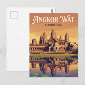 Angkor Wat Cambodja Briefkaart (Voorkant / Achterkant)