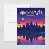 Angkor Wat Cambodja Briefkaart (Voorkant / Achterkant)