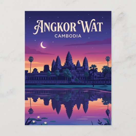 Angkor Wat Cambodja Briefkaart (Voorkant)