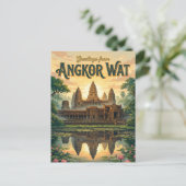 Angkor Wat Cambodja Briefkaart (Staand voorkant)