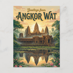 Angkor Wat Cambodja Briefkaart