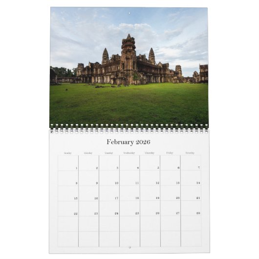 Angkor Wat - Cambodja - Kalender (Feb 2026)