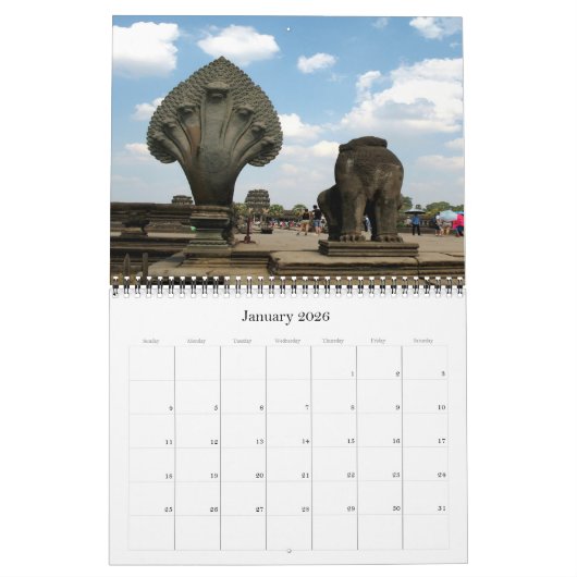Angkor Wat - Cambodja - Kalender (Jan 2026)