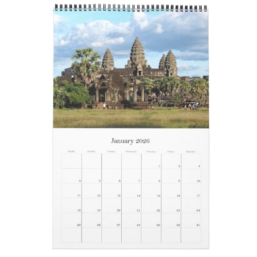 Angkor Wat - Cambodja - Kalender (Jan 2026)