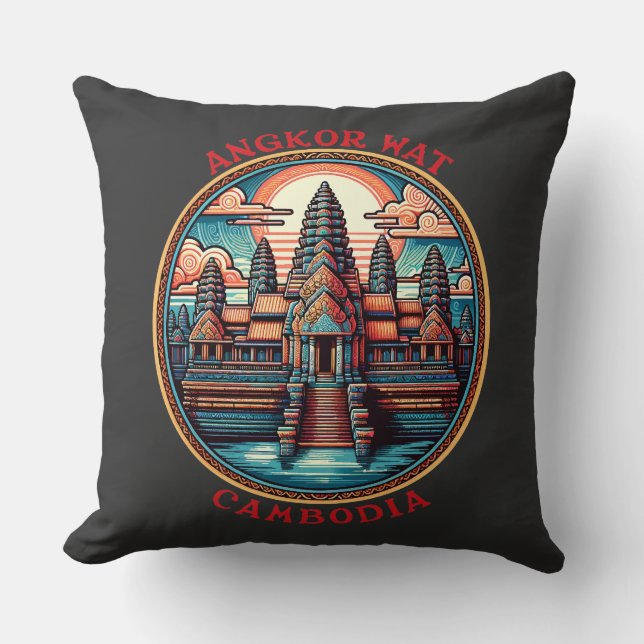 Angkor Wat, Cambodja Kussen (Voorkant)