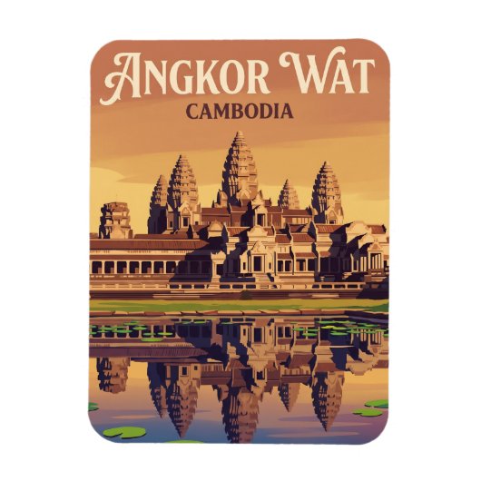 Angkor Wat Cambodja Magneet (Verticaal)