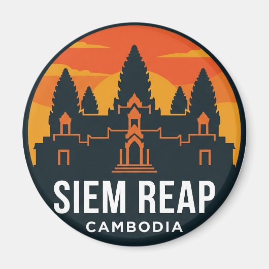 Angkor Wat Cambodja Magneet (Voorkant)