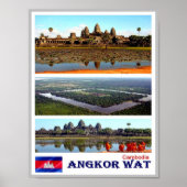 Angkor Wat - Cambodja - Mosaic - Poster (Voorkant)