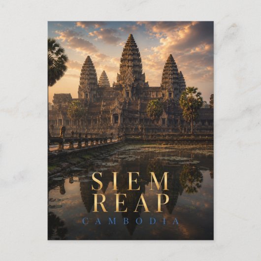 Angkor Wat Cambodja REALMS Briefkaart (Voorkant)