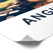 Angkor Wat Cambodja Reisprint Poster (Hoek)