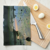 Angkor Wat, Cambodja Sunrise Reflection Theedoek (Quarter Fold)