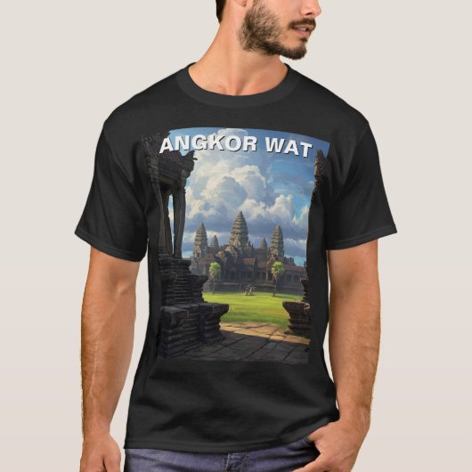 Angkor Wat Cambodja  T-shirt (Voorkant)
