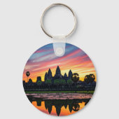 Angkor Wat Cambodja Zonsondergang Sleutelhanger (Voorkant)