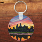 Angkor Wat Cambodja Zonsondergang Sleutelhanger (Voorkant)