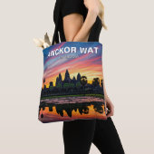Angkor Wat Cambodja Zonsondergang Tote Bag (Dichtbij)