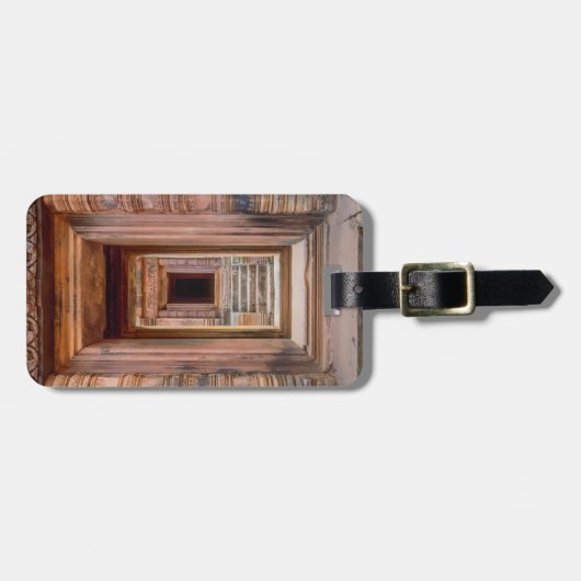 Angkor Wat Entryway, Cambodja Bagagelabel (Voorkant horizontaal)