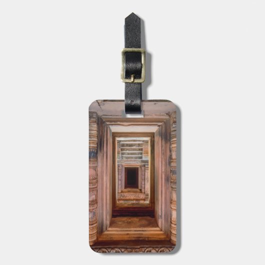 Angkor Wat Entryway, Cambodja Bagagelabel (Voorkant verticaal)