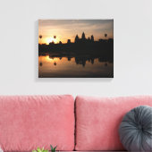 angkor wat gouden canvas afdruk (Insitu (Woonkamer))