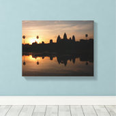 angkor wat gouden canvas afdruk (Insitu (Houten vloer))