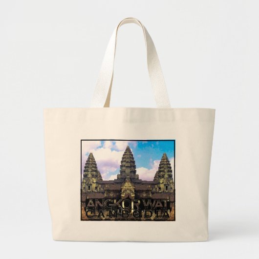 Angkor Wat Grote Tote Bag (Voorkant)
