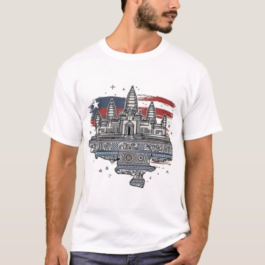 ANGKOR WAT IN CAMBODIA T-SHIRT (Voorkant)