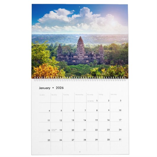 Angkor Wat Kalender (Jan 2026)