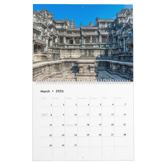 Angkor Wat Kalender (Mar 2026)