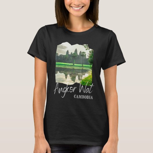 Angkor Wat Khmer Historical Temple Cambodia T-shirt (Voorkant)