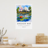 Angkor Wat Nationaal Reis Ski Oud Park Poster (Keuken)