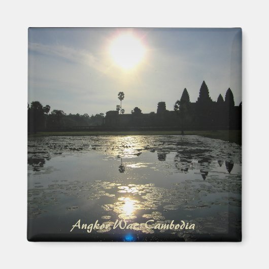 Angkor Wat Ochtendmagneet Magneet (Voorkant)