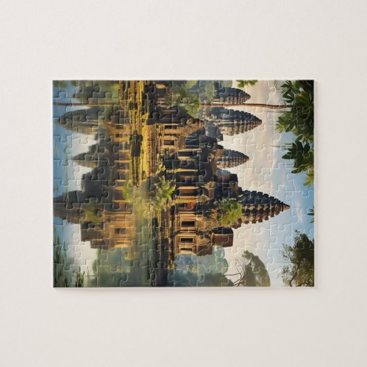 Angkor Wat, oude Khmer tempel Legpuzzel (Horizontaal)