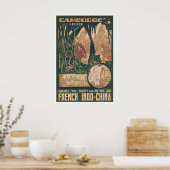 Angkor Wat Poster Cambodja Kunst Vintage Boeddhist (Keuken)