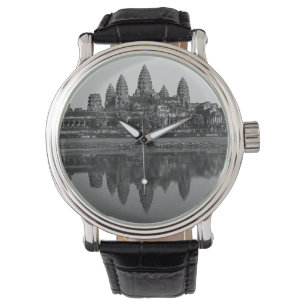Angkor Wat reflecteert Cambodjaanse kunstfotografi Horloge
