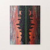 Angkor Wat Reflectie in Pond in Cambodja Legpuzzel (Verticaal)