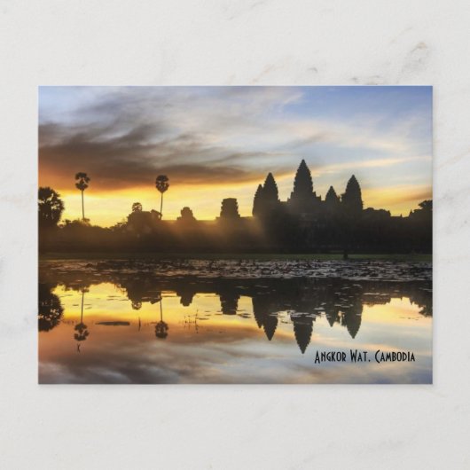 Angkor Wat Reflection Briefkaart (Voorkant)