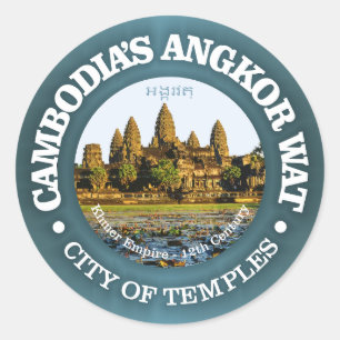 Angkor Wat Ronde Sticker
